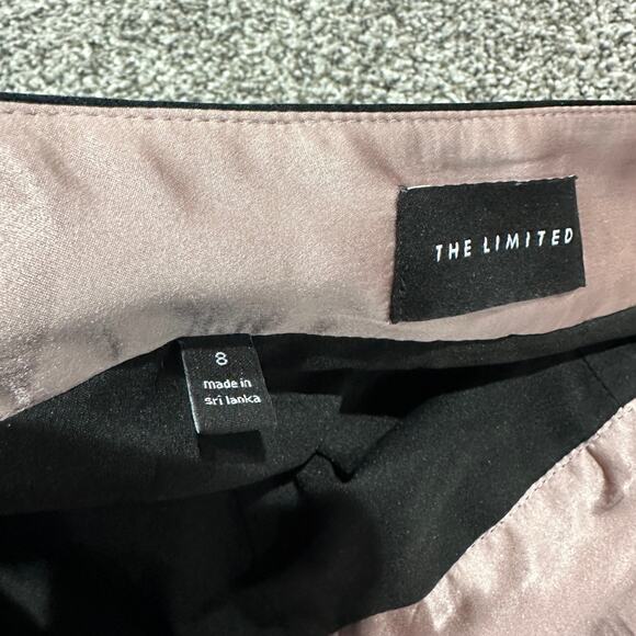 THE LIMITED Black Women's Knee Length Satin RIbbon Skirt, Size 8 - Picture 4 of 9